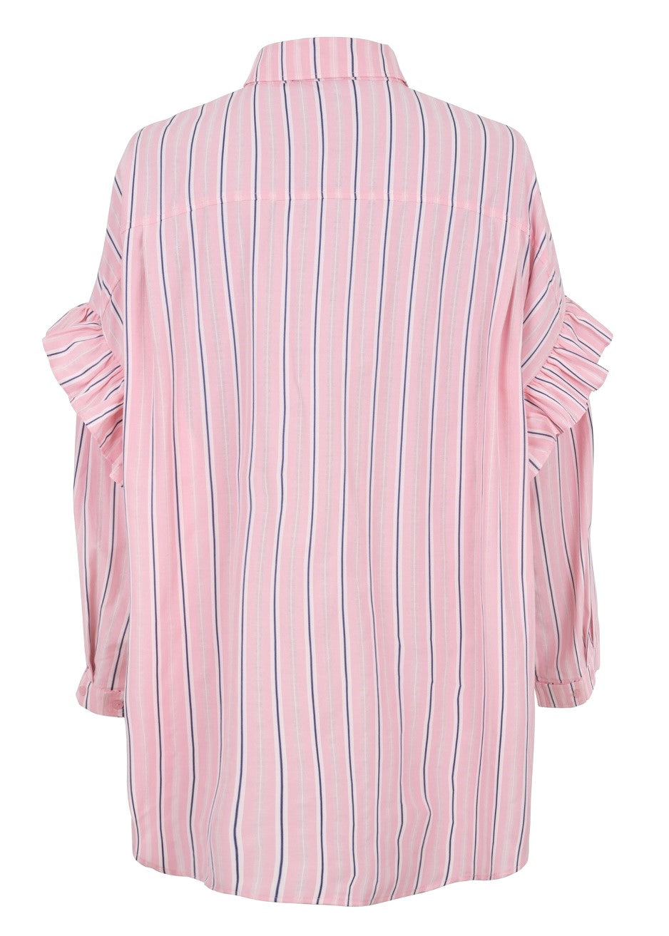 Cras Flowercras Pink Stripe Shirt-UK12