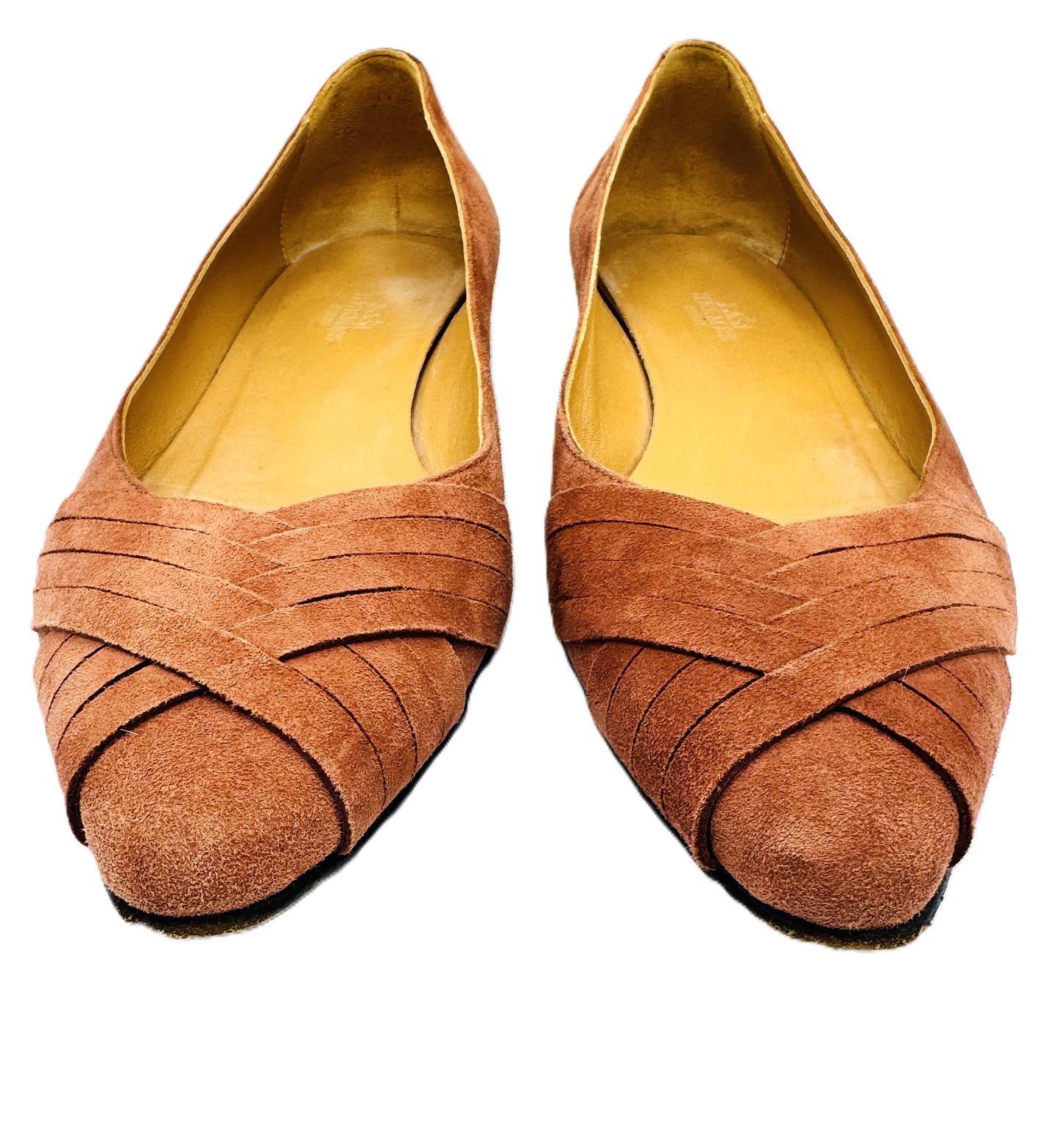 Hermes suede old pink pumps-uk4.5