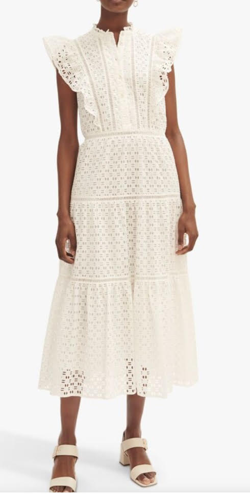 Tiered Broderie Anglaise- Size 14